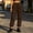 Brown women cargo pants with pockets a1, variant on Cagogo Women's Cargo Pants with Pockets Drawstring Casual Loose Long Tapered Pants Streetwear Solid Trousers for Party Office Travel, Brown S