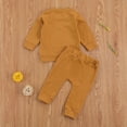 thumbnail image 3 of 0-24M Newborn Baby Boys Girls Autumn Candy Color Sweatshirts Tops+Pants Cotton Casual Tracksuits, 3 of 7