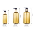 thumbnail image 7 of Refillable Gold Pump Bottle for Hotel Bathroom Shampoo Shower Gel Dispenser Soap Bottle Lotion Storage Container (gold label only), 7 of 7