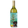 thumbnail image 1 of ""Caroline'S Treasures Bb4257Literk Feliz Árbol De Navidad Dachshund Botella De Vino Color Tostado Negro Aislante Para Bebidas Abrazadera 750 Ml Multicolor"", 1 of 1