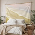 thumbnail image 3 of Yellow Coastal Wave Tapestry for Bedroom Wall Hanging Tapestry, Summer Modern Ocean Beach Ceiling Backdrop Tapestries Poster Blanket Wall Decor for Teens Room Living Room Dorm 59" x 90", 3 of 8