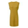 thumbnail image 3 of Tshirt Dress Women Summer Sleeveless Crewneck Loose Fit Lightweight Casual Mini Dresses T Shirt Dresses for Women, 3 of 5