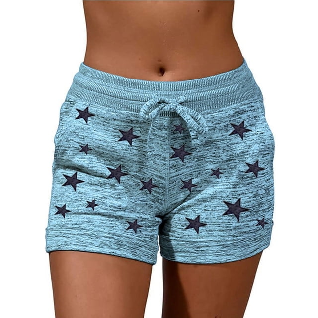 Birdeem Womens Casual Shorts Drawstring Elastic Waist Summer Shorts Comfy Pocketed Solid Pants