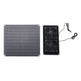 thumbnail image 2 of Ventilador Fotovoltaico, Estructura Metálica de 3000 RPM de Velocidad Ventilador de panel Uso Versá Versátil Instalacia 20W 18V Para Invernadero Ácicos de Cobertizo, 2 of 7