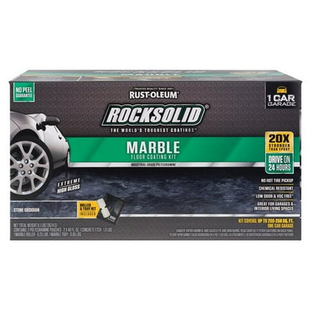 Rocksolid 1801976 80 Oz Marble Stone Obsidian Floor Coating Kit