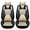 Black and Beige, variant on Leadwolf Front Pair Car Seat Covers Leather for Mercedes-Benz for CLK63AMG 1999-2009 2 Seats Airbag Compatible Water Resistant Front Set Cushion Protector 2PCs with Pillow Coffee