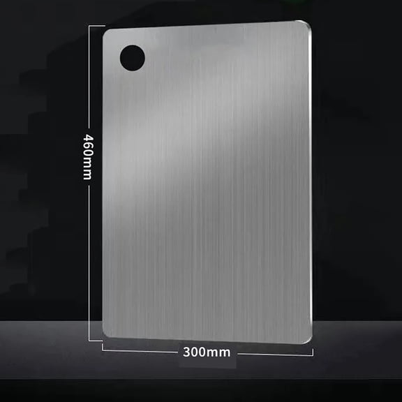 PONPRNGY 1Pc Titanium Cutting Boards, Stainless Steel Cutting Board for kitchen work Double-Sided Food Grade Chopping Board, Titanium Chopping Board for Meat, Fruit, Vegetables