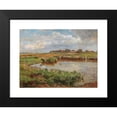 thumbnail image 2 of Hugo Darnaut 24x19 Black Modern Framed Museum Art Print Titled - Ducks in the Doorkweiher, 2 of 5