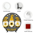 thumbnail image 4 of Daiia Bee Kind Printed Pattern Ceramic Plate Dinner Plates Bone China Decorative Plates with Display Stand Art Ceramic Ornaments for Wall Hanging Decoration-10in, 4 of 6
