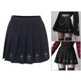 thumbnail image 3 of Minifalda Negra De Mujer Plisada Rock Gothic Lolita Vestido Informal De Escuela XXL Sunnimix Mini faldas negras de cintura alta, 3 of 8