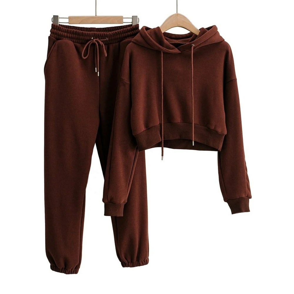 matching sweatsuit cropped