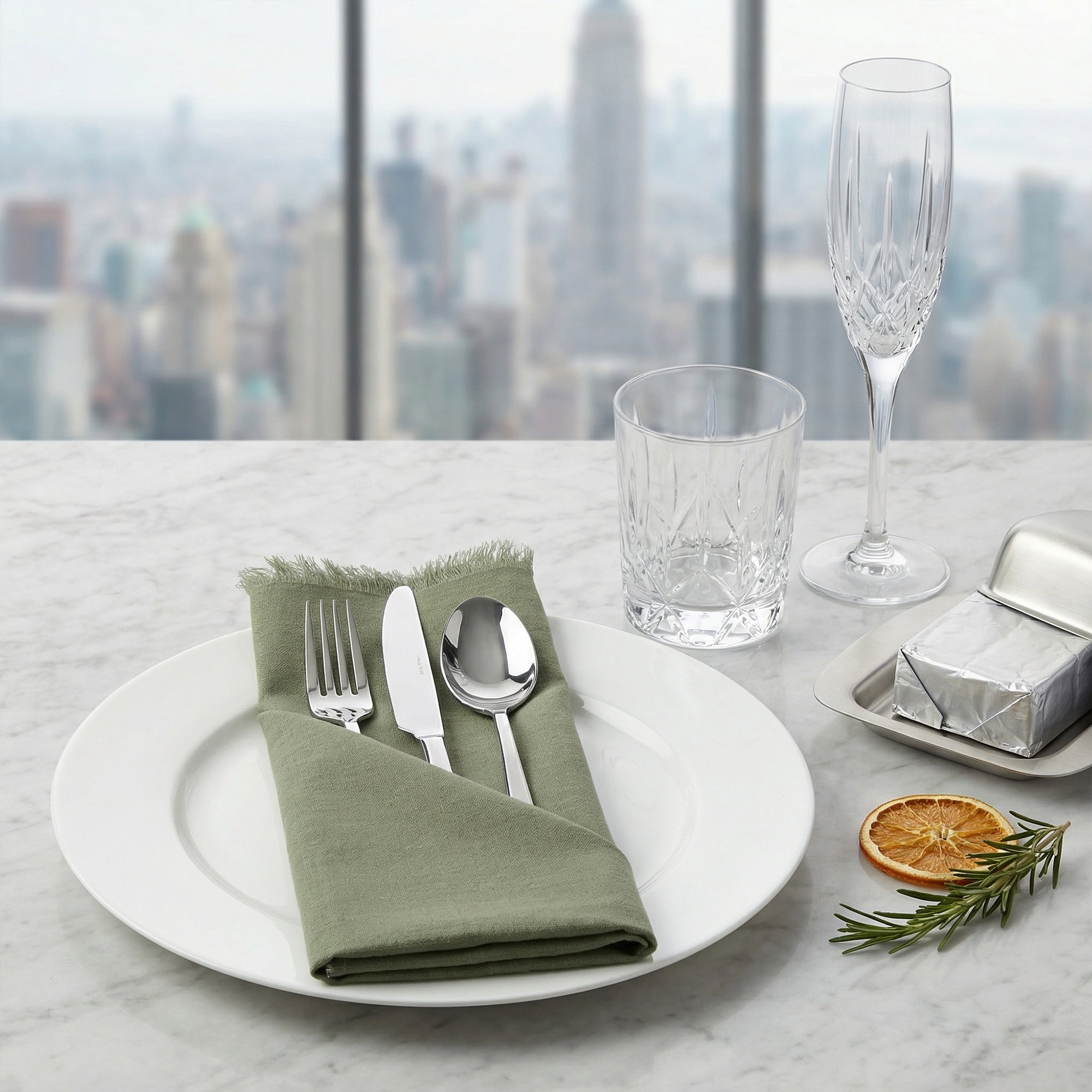Unique Bargains 6Pcs Cotton Reusable Dinner Cloth Napkins Army Green 18x18inch