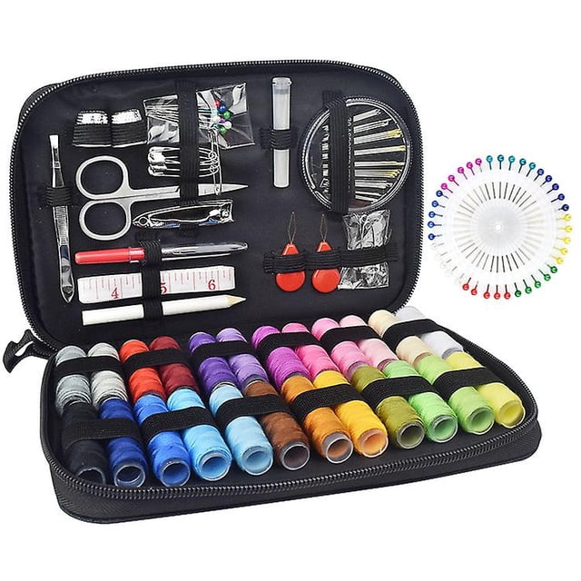 Juego de costura portátil para el hogar con juego completo de agujas para adultos y niños principiantes ZefeiWu 8390613073365