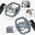 thumbnail image 3 of BUCKLOS Mountain Bike Pedals Clip in and Flat Platform Dual Sided, Lightweight Nylon Clipless Pedals Compatible with SPD Bicycle Cleats Cycling Shoes- Fit Gravel MTB Indoor Road Bike（PD-M650）, 3 of 7