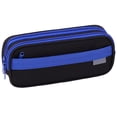 thumbnail image 2 of YSKING Large Capacity Dark Blue Pencil Case,8.66in Triple Zipper Oxford Pouch,Multi Compartment Stationery Organizer for Office College Makeup Storage,Single Aesthetic Pen Storage Bag, 2 of 9
