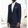 thumbnail image 3 of Beninos Mens Blazer Jacket Slim Fit Casual One Button Sport Coats (302 Navy Xl), 3 of 4