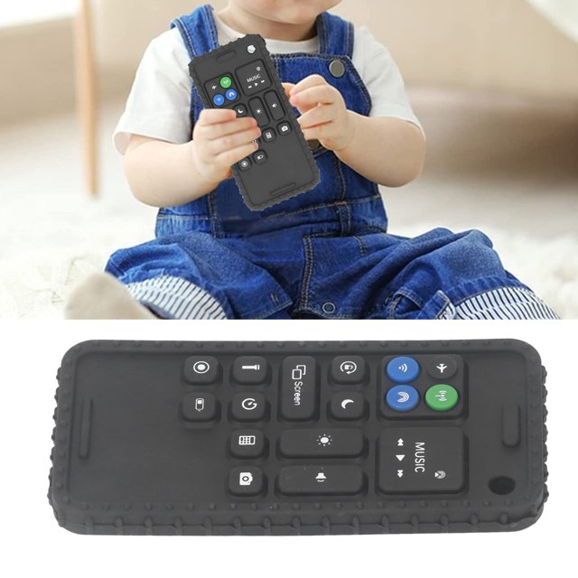 Phone Design, Multi Shape Button Silicone Baby , Sensory Development, Learning Tool, Suitable For All Babies