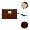 thumbnail image 1 of SILENRADAWN 1Pc Electric Pet Warm Floor Mat Brown Heated Cushion for Dogs and Cats Comfortable, 1 of 8