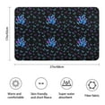 thumbnail image 3 of Black Butterfly Pattern Bathroom Rugs Mat,Non Slip Microfiber Bathroom Rug,Rubber Backing,Soft Bathroom Mats for Bathroom Floor,Tub and Shower,17x27in(43x68cm), 3 of 5