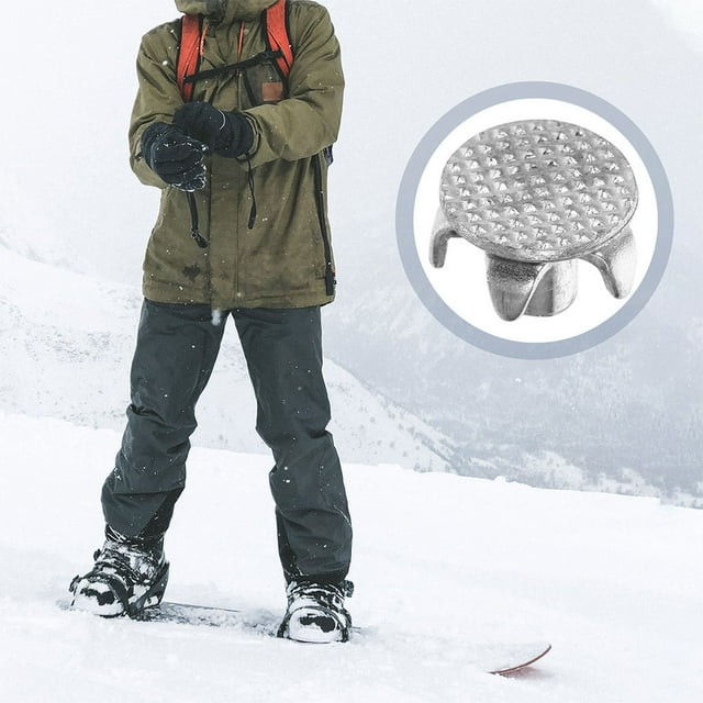 CTIRCHIU 100pcs Replacement Shoe Studs For Ice Steel Five Tooth Design For Mountaineering