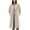 Khaki, variant on Women's Wool Pea Coat Winter Warm Notched Lapel Double Breasted Trench Coat Dressy Casual Long Oversized Overcoats with Pocket(Navy,XS)