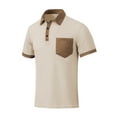 thumbnail image 1 of Camisetas de Manga Larga para Hombre de Algodón Poliéster Cuello Redondo Coincidencia de Color, Camisa de Blusa de Comercio Exterior, 1 of 7