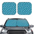 thumbnail image 2 of Goofa Sea Turtle Pattern 2 Piece Car Windshield Sun Shade Foldable | Front Windshield Shade for Sun, Heat and UV Rays | Sunshade for Car Front Window-Medium, 2 of 7