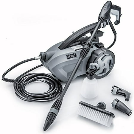 THE FORCE 1800 - POWERHOUSE INTERNATIONAL - PULL BEHIND - 1.6 GPM 1800 PSI (2600 PSI - "IPB") Electric Pressure Washer with 20 Foot Quick Connect Hose, 3 Different Nozzles, Nylon Brush, Soap dispenser