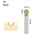 thumbnail image 2 of 8mm Shank Cover Box Bit Router Bit Wood Working Milling Cutter For Wood Bit Face Mill ,Great Multi-Purpose Application, 2 of 3