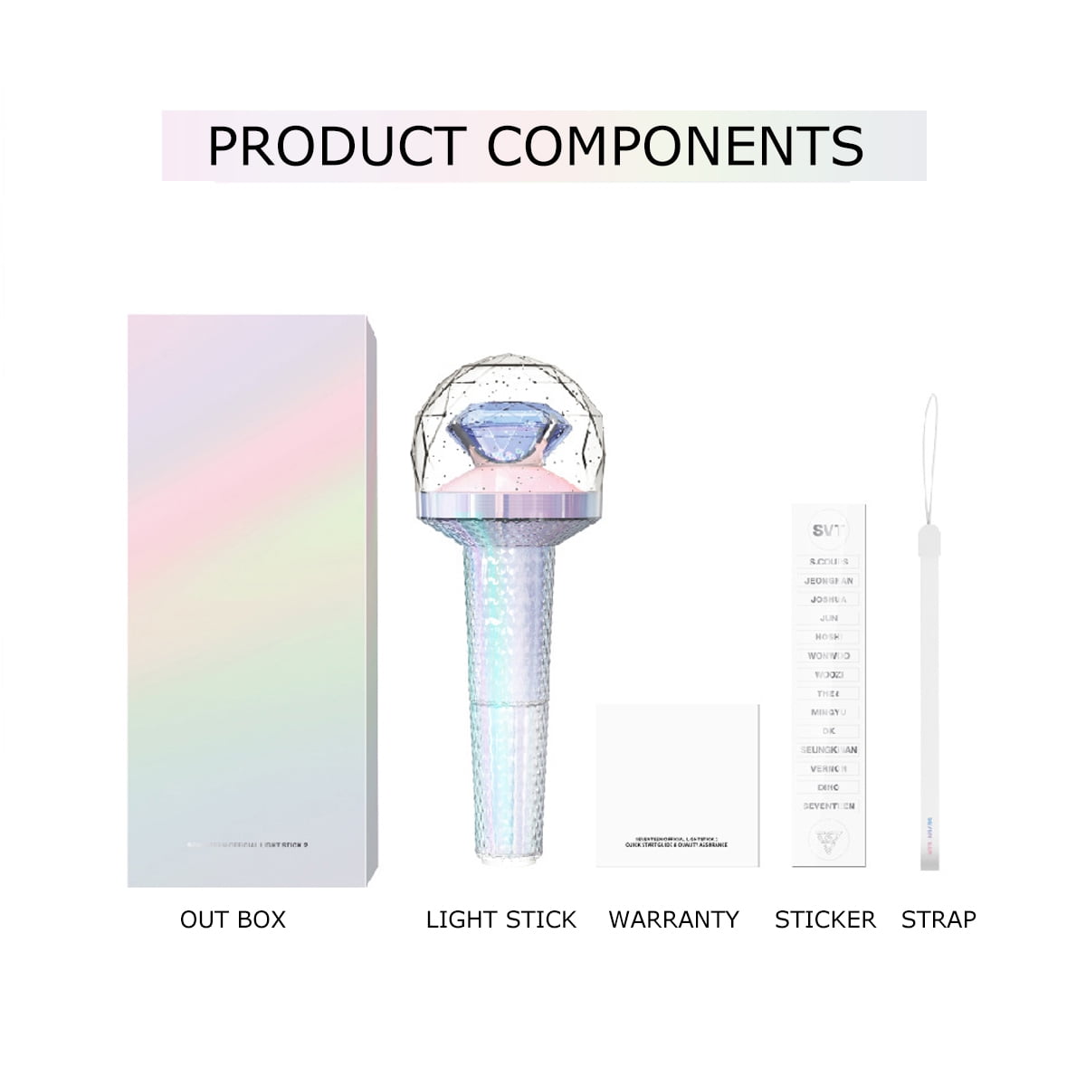 Ver.2 Light Stick Concert LED Lamp For SEVENTEEN OfficialL