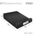 thumbnail image 3 of Pyle Sound Dampening Riser Foam-Audio Acoustic Noise Isolation Platform Recoil Stabilizer w/Rubber Base Pad For Studio Monitor Subwoofer Loud Speakers PSI03 (9 x 12 x 2 Inch Pair) Single Pack, 3 of 7
