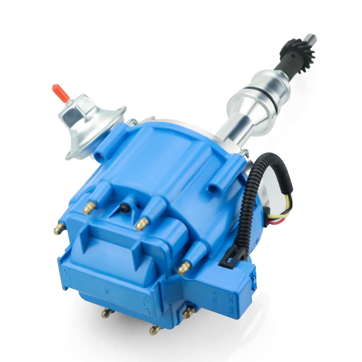 Distributor & Spark Plug Wire Fit for SBF Ford Small Block Free Pigtail Battery Wiring Harness