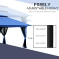 thumbnail image 5 of Outsunny 13' x 13' Pop Up Canopy w/ Netting, Weight Bags, Blue, 5 of 9
