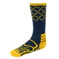thumbnail image 2 of Large Basketball Compression Socks, Navy/Yellow, 2 of 6