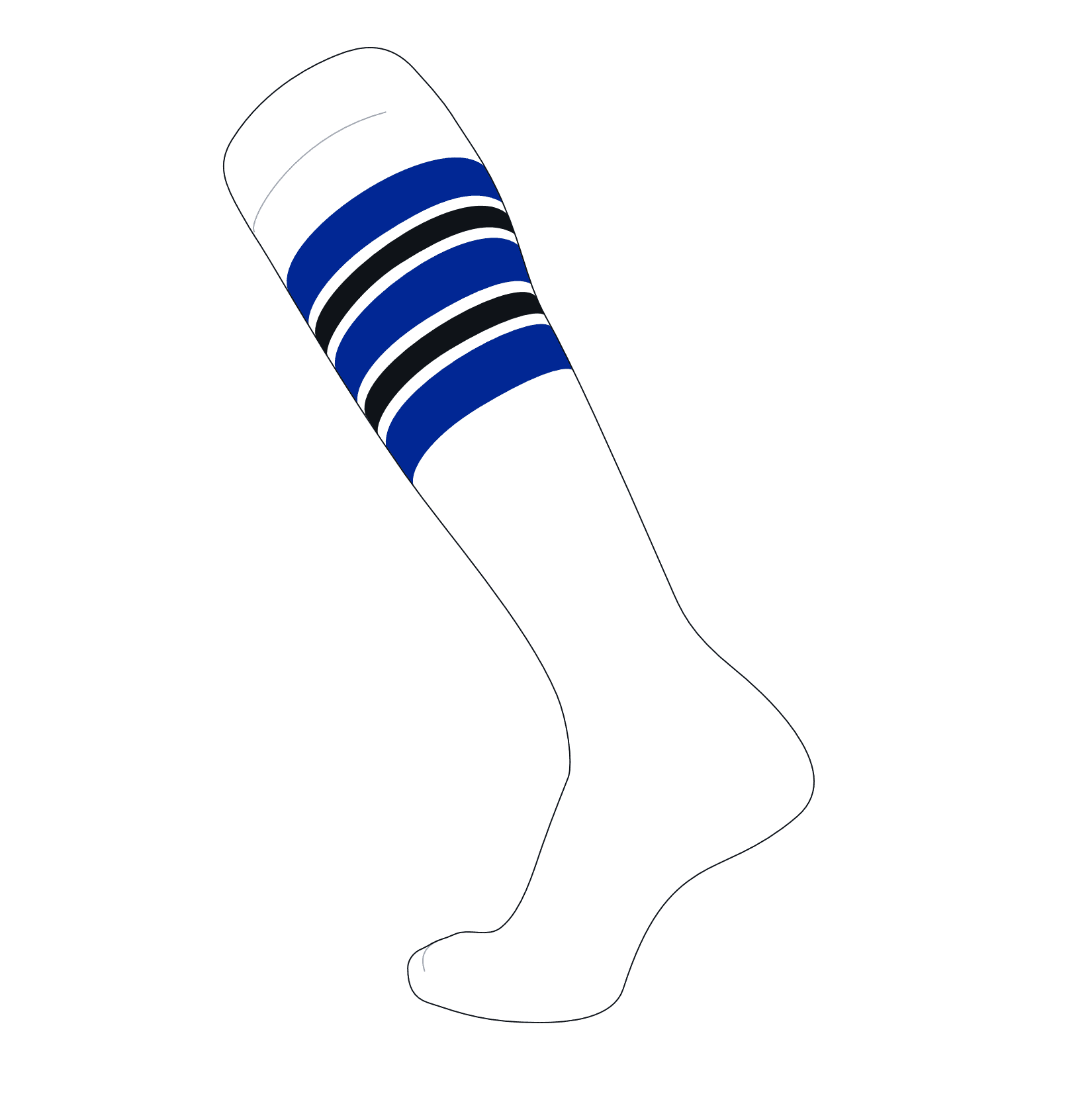 Natural TCK Elite Baseball Knee High Stirrup Socks A, 9in Air Force Blue 