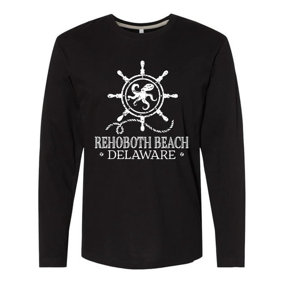 Inktastic Rehoboth Beach Delaware Nautical Long Sleeve T-Shirt