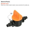 thumbnail image 3 of Uxcell 1/4" Micro Barb Connector Shut Off Switch Ball Valve Plastic for Irrigation 4 Pack, 3 of 4