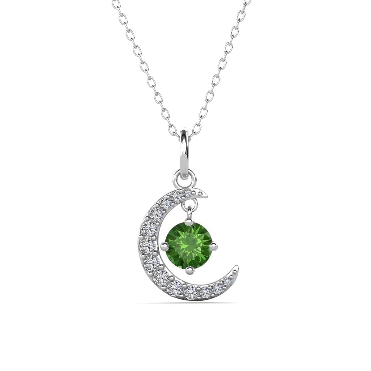Cate & Chloe Luna Peridot August Birthstone Necklace photo 8