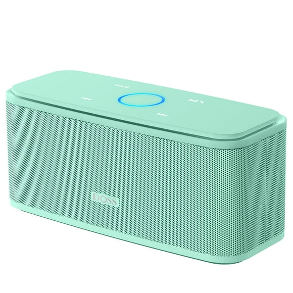 DOSS Altavoz Bluetooth, SoundBox Touch Altavoz inalámbrico portátil con sonido HD de 12 W y graves, IPX5 resistente al agua, tiempo de reproducción de 20 horas, control táctil, manos libres, altavoz p