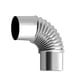thumbnail image 1 of Soidarity Control de flujo de aire de acero inoxidable y tubo de escape de chimenea a prueba de fugas para ventilación flexible Kits de desorden para acampar Curva de 60 mm 90 grados, 1 of 6