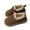 zb-Brown, variant on breaise Girls Plush Round Toe Slip On Orthopedic Shoes,Retro Buckle Strap Round Toe Flat Loafers,Warm Cotton Shoes