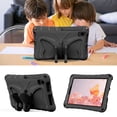 thumbnail image 6 of Kids Case for Samsung Galaxy Tab A7 10.4" SM-T500 T505 T507 2020, Cute Butterfly Design Soft EVA Rubber Kicksand Shoulder Strap Lightweight Kids Friendly Case for Girls Boys Children, Black, 6 of 6