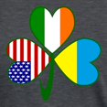 thumbnail image 3 of CafePress - Shamrock Of Ukraine Women's Deluxe T Shirt - Womens Tri-blend T-Shirt, 3 of 4