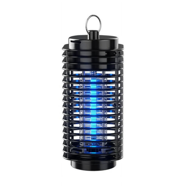 Bug Zapper interior/exterior, atracción UV + trampa de insectos para inhalación de viento lámpara atrayente de plagas ecológica recargable portátil