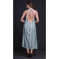 thumbnail image 3 of Bimba Robe Décontractée Teinture sur Nœuds Longue Dos Nu à Col Halter Imprimée pour Femmes - Petite, 3 of 6