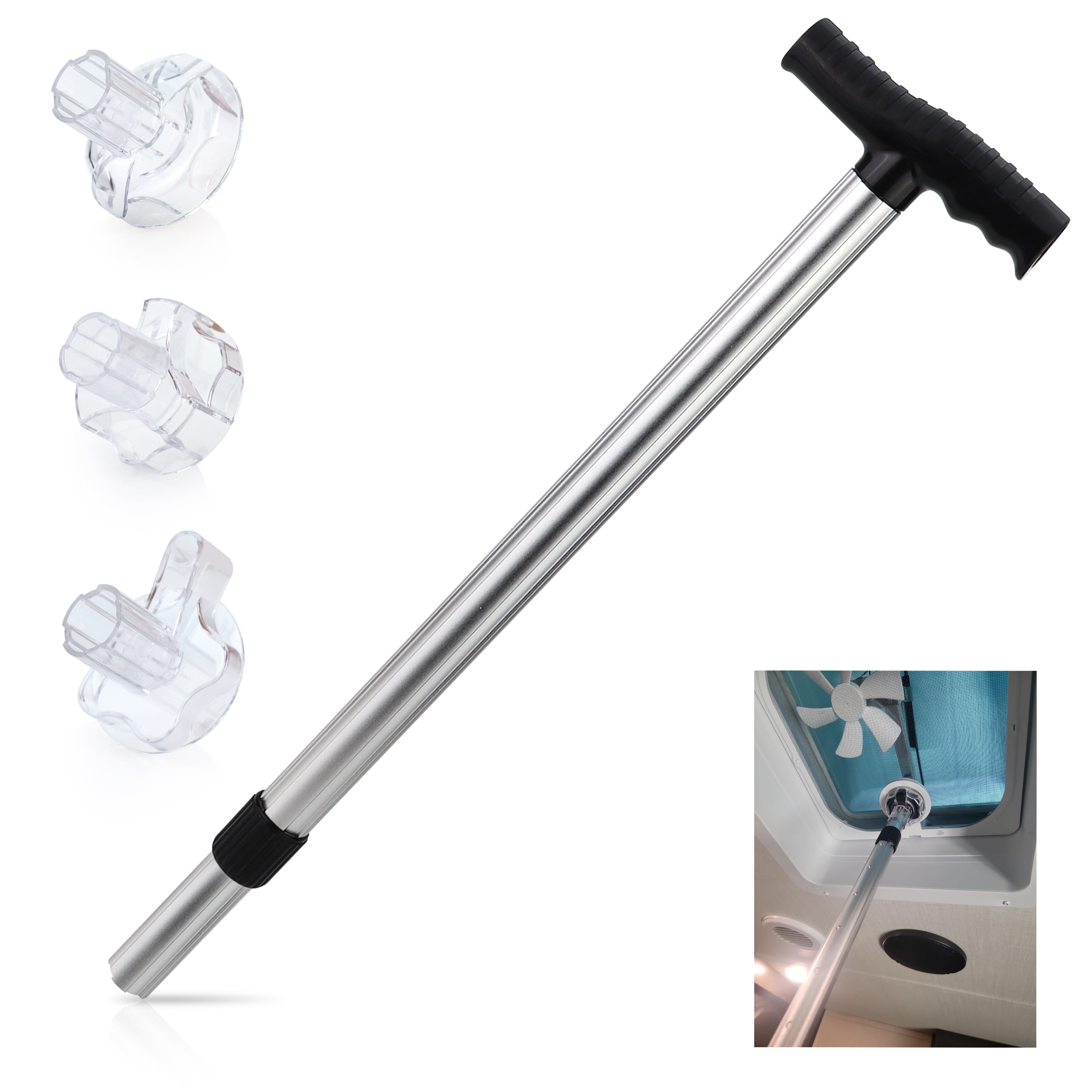 RV Vent Cover Opener Stick - RV Vent Extension Handle - RV Skylight Opener Tool