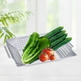 thumbnail image 4 of Grill Baskets for BBQ, Baskets for Outdoor Grilling with Handle, Grilling Woks for Vegetable, Grill Trays for Fish, Veggie - BBQ, 4 of 6