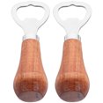 thumbnail image 2 of REACHISE 2pcs Bottle Openers Beer Opener Wooden Handle Bottle Opener Soda Beverage Bottle Openers, 2 of 9
