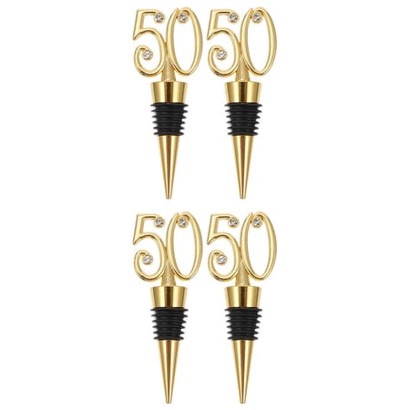 GETAJGHSD Metal Wine Bottle Stoppers Finish Set of 4 Corks to Preserve and Seal Bottles