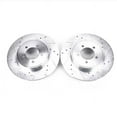 thumbnail image 2 of Power Stop Rear Pair of Drilled and Slotted Brake Rotors AR8593XPR Fits 2004 Lincoln Aviator, 2 of 4